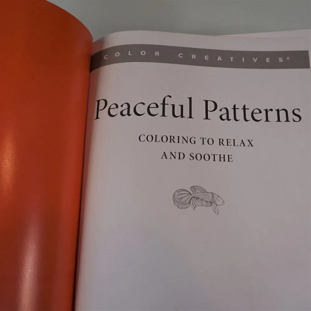 Color Creatives Book Peaceful Patterns Coloring To Relax And Soothe